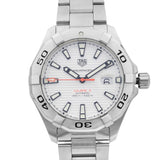 Buy Shop Tag Heuer Aquaracer Calibre 5 Automatic White Dial Silver Steel Strap Watch for Men - WAY2013.BA0927 USA Online