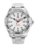 Buy Shop Tag Heuer Aquaracer Calibre 5 Automatic White Dial Silver Steel Strap Watch for Men - WAY2013.BA0927 USA Online