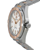 Buy Shop Tag Heuer Aquaracer Calibre 5 Automatic White Dial Two Tone Steel Strap Watch for Men - WAY2150.BD0911 USA Online