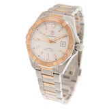 Buy Shop Tag Heuer Aquaracer Calibre 5 Automatic White Dial Two Tone Steel Strap Watch for Men - WAY2150.BD0911 USA Online