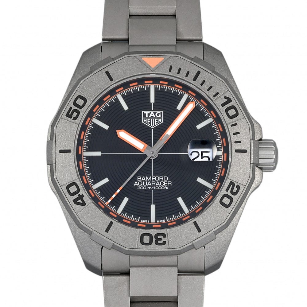 Buy Shop Tag Heuer Aquaracer Calibre 5 Bamford Limited Edition Black Dial Grey Steel Strap Watch for Men - WAY208C.FC6383 USA Online
