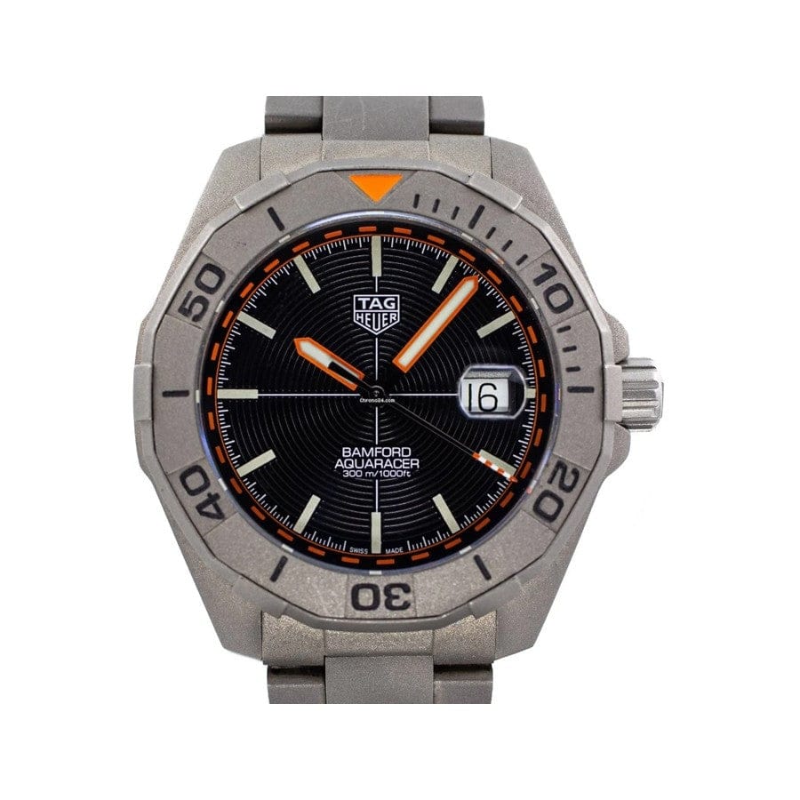 Buy Shop Tag Heuer Aquaracer Calibre 5 Bamford Limited Edition Black Dial Grey Steel Strap Watch for Men - WAY208C.FC6383 USA Online