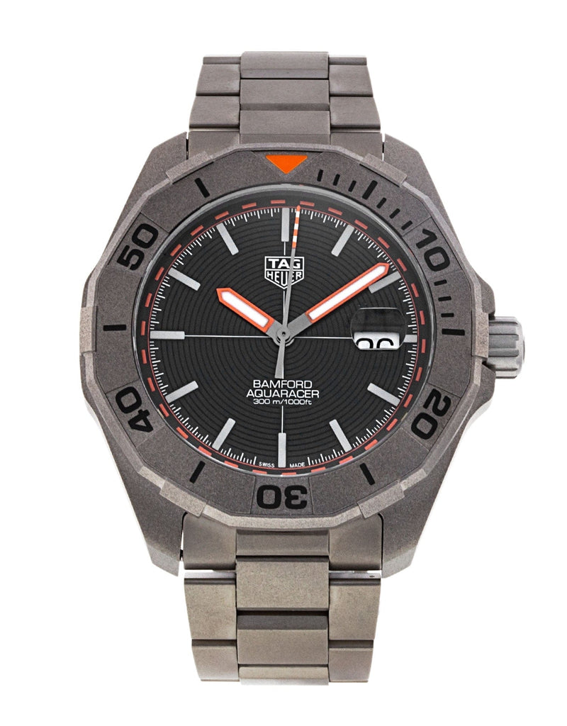 Buy Shop Tag Heuer Aquaracer Calibre 5 Bamford Limited Edition Black Dial Grey Steel Strap Watch for Men - WAY208C.FC6383 USA Online