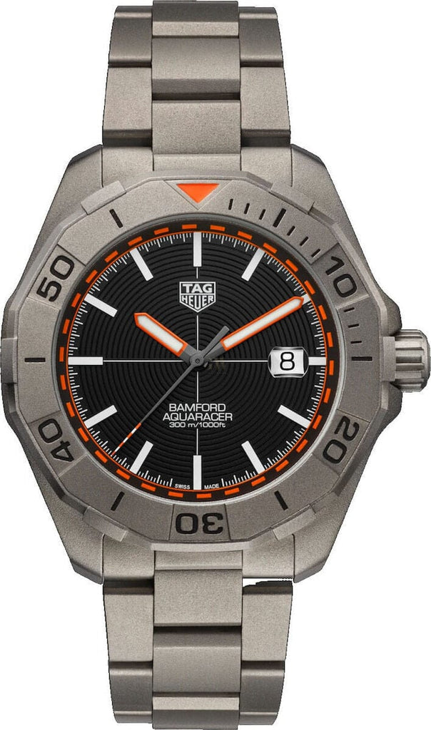 Buy Shop Tag Heuer Aquaracer Calibre 5 Bamford Limited Edition Black Dial Grey Steel Strap Watch for Men - WAY208C.FC6383 USA Online