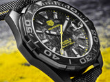 Buy Shop Tag Heuer Aquaracer Calibre 5 Black NATO Strap Carbon Dial Watch for Men - WBD218B.FC6446 USA Online