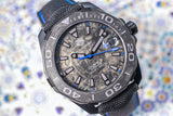 Buy Shop Tag Heuer Aquaracer Calibre 5 Black Nylon Strap Carbon Dial Watch for Men - WBD218C.FC6447 USA Online