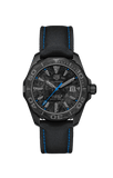 Buy Shop Tag Heuer Aquaracer Calibre 5 Black Nylon Strap Carbon Dial Watch for Men - WBD218C.FC6447 USA Online