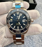 Buy Shop Tag Heuer Aquaracer Calibre 5 Blue Dial Silver Steel Strap Watch for Men - WAY201B.BA0927 USA Online