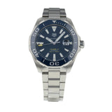Buy Shop Tag Heuer Aquaracer Calibre 5 Blue Dial Silver Steel Strap Watch for Men - WAY201B.BA0927 USA Online