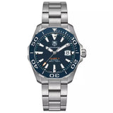 Buy Shop Tag Heuer Aquaracer Calibre 5 Blue Dial Silver Steel Strap Watch for Men - WAY211C.BA0928 USA Online