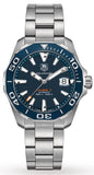 Buy Shop Tag Heuer Aquaracer Calibre 5 Blue Dial Silver Steel Strap Watch for Men - WAY211C.BA0928 USA Online