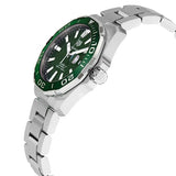 Buy Shop Tag Heuer Aquaracer Calibre 5 Green Dial Silver Steel Strap Watch for Men - WAY201S.BA0927 USA Online
