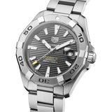 Buy Shop Tag Heuer Aquaracer Calibre 5 Grey Dial Silver Steel Strap Watch for Men - WBD2113.BA0928 USA Online