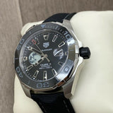 Buy Shop Tag Heuer Aquaracer Calibre 5 Moon Black Dial Black Nylon Strap Watch for Men - WAY201J.FC6370 USA Online