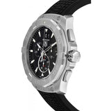Buy Shop Tag Heuer Aquaracer Chronograph Black Dial Black Rubber Strap Watch for Men - CAY1110.FT6041 USA Online