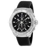 Buy Shop Tag Heuer Aquaracer Chronograph Black Dial Black Rubber Strap Watch for Men - CAY1110.FT6041 USA Online