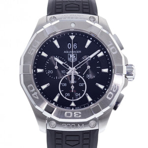 Buy Shop Tag Heuer Aquaracer Chronograph Black Dial Black Rubber Strap Watch for Men - CAY1110.FT6041 USA Online
