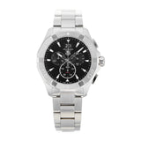Buy Shop Tag Heuer Aquaracer Chronograph Black Dial Silver Steel Strap Watch for Men - CAY1110.BA0927 USA Online