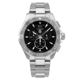 Buy Shop Tag Heuer Aquaracer Chronograph Black Dial Silver Steel Strap Watch for Men - CAY1110.BA0927 USA Online