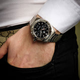 Buy Shop Tag Heuer Aquaracer Chronograph Black Dial Silver Steel Strap Watch for Men - CAY1110.BA0927 USA Online