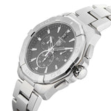 Buy Shop Tag Heuer Aquaracer Chronograph Black Dial Silver Steel Strap Watch for Men - CAY1110.BA0927 USA Online