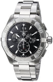 Buy Shop Tag Heuer Aquaracer Chronograph Black Dial Silver Steel Strap Watch for Men - CAY1110.BA0927 USA Online