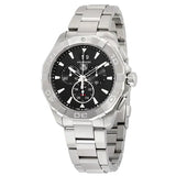Buy Shop Tag Heuer Aquaracer Chronograph Black Dial Silver Steel Strap Watch for Men - CAY1110.BA0927 USA Online