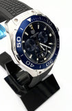 Buy Shop Tag Heuer Aquaracer Chronograph Blue Dial Black Rubber Strap Watch for Men - CAY111B.FT6041 USA Online