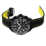 Buy Shop Tag Heuer Aquaracer Chronograph PVD Black Dial Black Nylon Strap Watch for Men - CAY218A.FC6361 USA Online