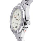 Buy Shop Tag Heuer Aquaracer Chronograph White Dial Silver Steel Strap Watch for Men - WAY111Y.BA0928 USA Online