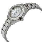 Tag Heuer Aquaracer Diamonds Mother of Pearl White Dial Silver Steel Strap Watch for Women - WBD1413.BA0741