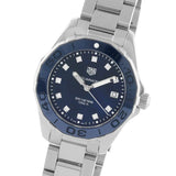Buy Shop Tag Heuer Aquaracer Diamonds Blue Dial Silver Steel Strap Watch for Women - WAY131L.BA0748 USA Online