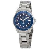 Buy Shop Tag Heuer Aquaracer Diamonds Blue Dial Silver Steel Strap Watch for Women - WAY131L.BA0748 USA Online