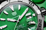 Buy Shop Tag Heuer Aquaracer Diamonds Emerald Green Dial Silver Steel Strap Watch for Women - WBD1316.BA0740 USA Online
