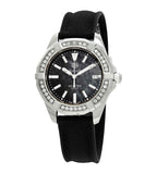 Buy Shop Tag Heuer Aquaracer Diamonds Mother of Pearl Black Dial Black Nylon Strap Watch for Women - WAY131P.FT6092 USA Online