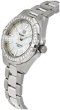 Buy Shop Tag Heuer Aquaracer Diamonds Mother of Pearl Dial Silver Steel Strap Watch for Women - WBD1313.BA0740 USA Online