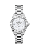 Buy Shop Tag Heuer Aquaracer Diamonds Mother of Pearl Dial Silver Steel Strap Watch for Women - WBD1313.BA0740 USA Online