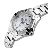 Buy Shop Tag Heuer Aquaracer Diamonds Mother of Pearl Dial Silver Steel Strap Watch for Women - WBD131B.BA0748 USA Online