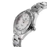 Buy Shop Tag Heuer Aquaracer Diamonds Mother of Pearl Dial Silver Steel Strap Watch for Women - WBD131B.BA0748 USA Online