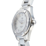 Buy Shop Tag Heuer Aquaracer Diamonds Mother of Pearl Dial Silver Steel Strap Watch for Women - WBD131B.BA0748 USA Online