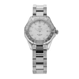 Buy Shop Tag Heuer Aquaracer Diamonds Mother of Pearl Dial Silver Steel Strap Watch for Women - WBD131B.BA0748 USA Online