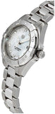 Buy Shop Tag Heuer Aquaracer Diamonds Mother of Pearl Dial Silver Steel Strap Watch for Women - WBD1414.BA0741 USA Online
