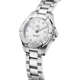 Buy Shop Tag Heuer Aquaracer Diamonds Mother of Pearl Dial Silver Steel Strap Watch for Women - WBD1414.BA0741 USA Online