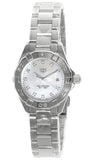 Buy Shop Tag Heuer Aquaracer Diamonds Mother of Pearl Dial Silver Steel Strap Watch for Women - WBD1414.BA0741 USA Online