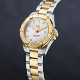 Buy Shop Tag Heuer Aquaracer Diamonds Mother of Pearl Dial Two Tone Steel Strap Watch for Men - WBD1422.BB0321 USA Online