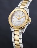 Buy Shop Tag Heuer Aquaracer Diamonds Mother of Pearl Dial Two Tone Steel Strap Watch for Men - WBD1422.BB0321 USA Online