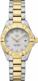 Buy Shop Tag Heuer Aquaracer Diamonds Mother of Pearl Dial Two Tone Steel Strap Watch for Men - WBD1422.BB0321 USA Online