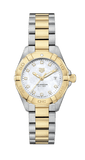 Buy Shop Tag Heuer Aquaracer Diamonds Mother of Pearl Dial Two Tone Steel Strap Watch for Men - WBD1422.BB0321 USA Online