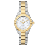 Buy Shop Tag Heuer Aquaracer Diamonds Mother of Pearl Dial Two Tone Steel Strap Watch for Men - WBD1422.BB0321 USA Online