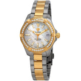 Buy Shop Tag Heuer Aquaracer Diamonds Mother of Pearl Dial Two Tone Steel Strap Watch for Women - WBD1321.BB0320 USA Online